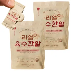 70정+70정 코인 육수 한알 동전 만능 육수 팩 링 고체 만능 명장 조미료 개별포장