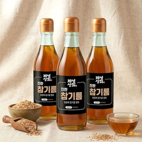 오일·식초·꿀 > 제성상회 진한 참기름/들기름 350ml 깨끗하고 진하게 추출한 첫번째 기름 | 오늘의집 쇼핑