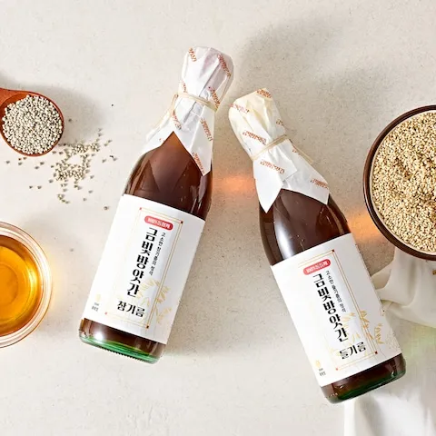 오일·식초·꿀 > [선물세트] 금빛방앗간 100% 참기름 / 들기름 350ml+350ml | 오늘의집 쇼핑