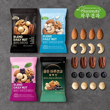 [하루견과] (1+1/총60봉) 하루견과넛츠6종 간편하게 톡! 골라담기 | 톡딜
