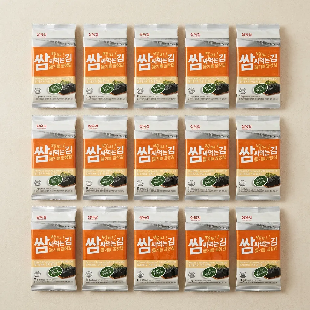 삼육김 쌈싸먹는김 들기름 곱창김, 11g, 20매, 20봉