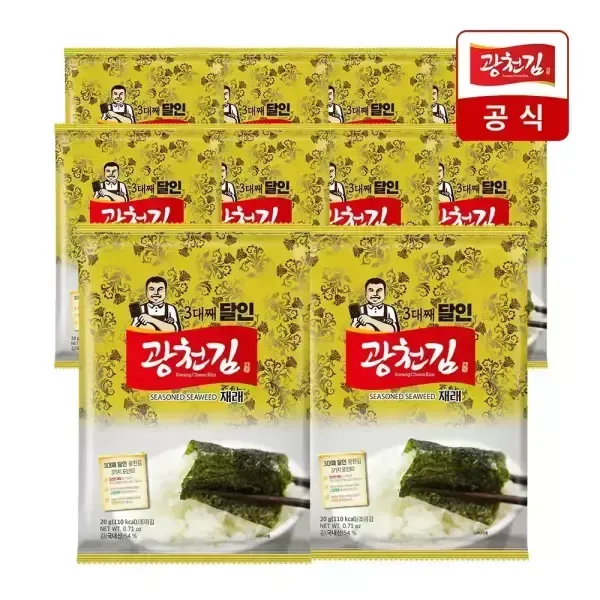 [T쇼페] 3대째 달인 재래전장김 20g 10봉