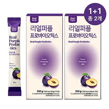 1+1, 2+2, 3+3 리얼퍼플 프로바이오틱스유산균 하루한포 푸룬 유산균젤리 | 톡딜