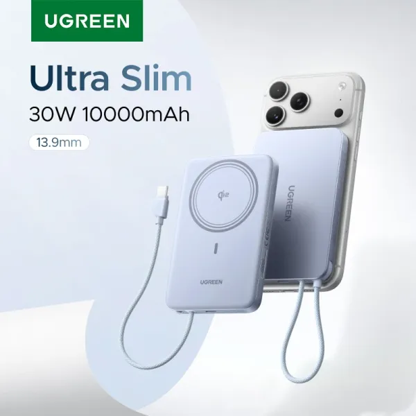 유그린 30W 마그네틱 파워뱅크 10000mAh