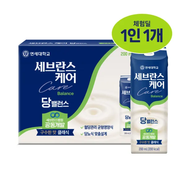 세브란스케어 당밸런스 클래식 구수한맛, 200ml, 4개