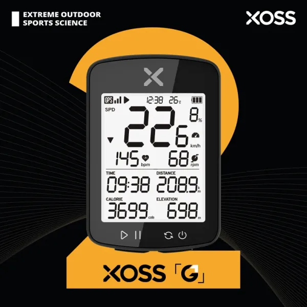XOSS G2 Plus 자전거 컴퓨터 무선 GPS 사이클링 속도계 방수 ANT + 케이던스 속도 스마트 자전거 주행 거리계 Roadbike MTB