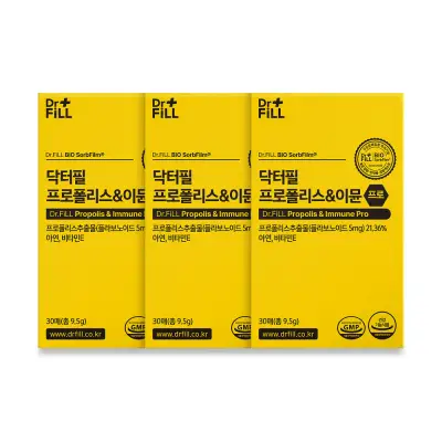 닥터필 프로폴리스 이뮨 프로 필름 30매, 3개