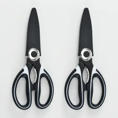 [비로르] 304 스텐 주방 가위, 팬더, 20.5cm, 2개