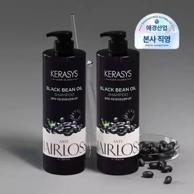 [T쇼페] 케라시스 블랙빈 검은콩 탈모샴푸 1L x 2개