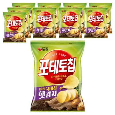 [포테토칩] 오리지널, 60g, 10개