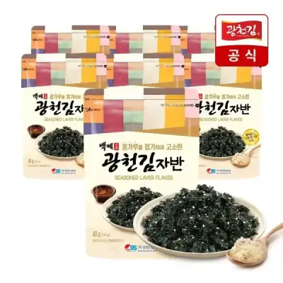 [60분러시] 백제 고소한 콩가루 김자반 40g x 7봉