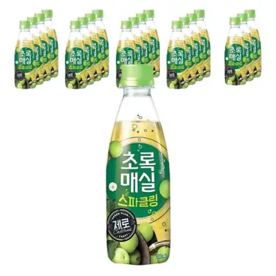 [초록매실] 스파클링 제로, 350ml, 20개