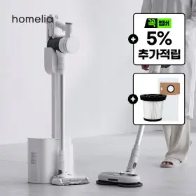 (스마일캐시 5% 적립+물걸레 브러쉬 세트) BLDC 클린스테이션 자동 먼지비움 무선청소기