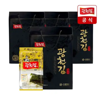[광천김][17시까지 당일출고] 3대째 달인 재래 도시락김 27봉 선물세트