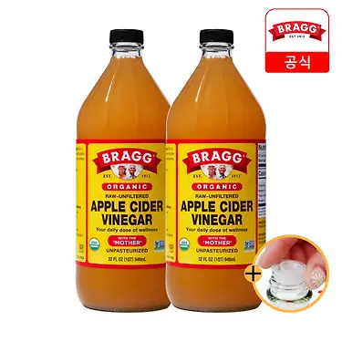 [브래그] 유기농 애사비 946ml 2개 애플사이다비니거 비네거 사과식초 | 톡딜 2병