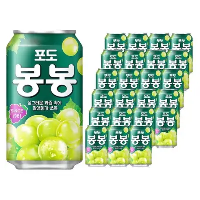 [해태htb] 포도봉봉, 340ml, 24개 - 포도주스