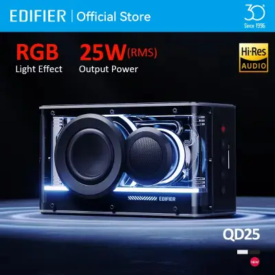 [Edifier] 에디파이어 QD25 블루투스 스피커 탁상용 사운드 박스 고해상도 오디오 블루투스 6.0 TWS 스테레오 25W 출력