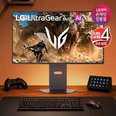 [LG] GX8 울트라기어 올레드 evo AI 32GX870B OLED UHD 4K 240Hz FHD 480Hz 듀얼모드 게이밍 모니터 4세대 탠덤