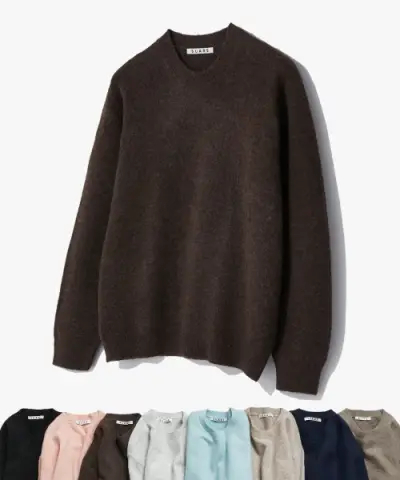 [수아레] (SUARE) (XXL 추가) 데일리 라운드 니트 - 12 COLOR