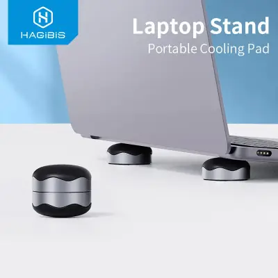 [Hagibis] 노트북 스탠드 MacBook 노트북 용 자기 휴대용 냉각 패드 쿨 볼 열 방출 미끄럼 방지 패드 쿨러 스탠드
