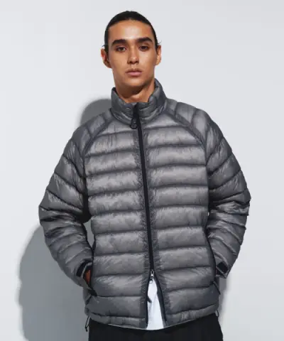 [칼라파타르] (KALAPATTHAR) AIR PADDED STAND COLLAR JACKET - GREY