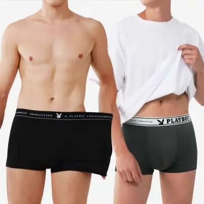 [플레이보이][딜크릿] 플레이보이 남성 레터링 베스트 구성 드로즈 남자 속옷 10매입 PMD2118+PMD2110