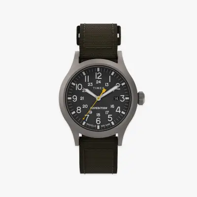 [타이맥스] 익스페디션 스카우트 카키스트랩 인디글로 백라이트 시계 40mm T49961