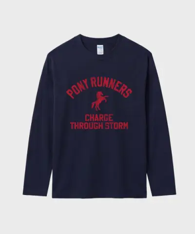 [길단] (GILDAN) Gildan X 빈티지 컬렉션 PONY RUNNERS 롱슬리브 티셔츠