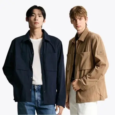 [타미힐피거][단독46%][공식] 테크 셔츠 재킷 2종 택1 T12F6WOT010MT1 (정상가:319,000원)