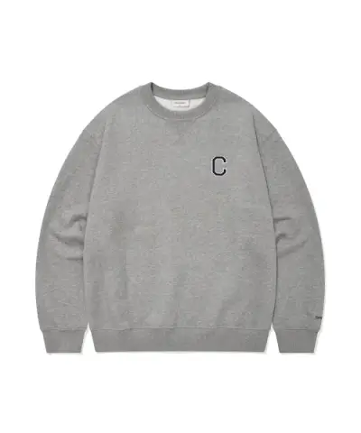 [커버낫] (COVERNAT) C 로고 맨투맨 Melange Gray