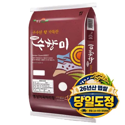 [오늘도정] 26년산 햅쌀 경기미 화성 수향미(골든퀸3호) 10kg, 1개