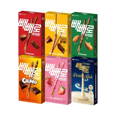 [빼빼로] 18~30갑 골라담기 초코 아몬드 필드 딸기 솔티바닐라 크런키