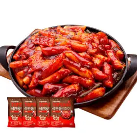 석관동떡볶이 오리지날맛 520g 4팩 / 총 8인분
