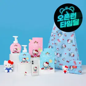아이깨끗해X헬로키티 핸드워시 본품 490ml 2개+리필 450ml 2개 +굿즈 증정