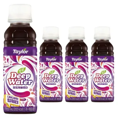 [테일러] 푸룬 딥워터, 180ml, 4개 - 푸룬주스