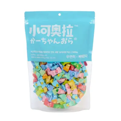 [샤오커오라] 사탕 무설탕 비타민C 민트향 개별포장 입가심 과일캔디 500g, 1개
