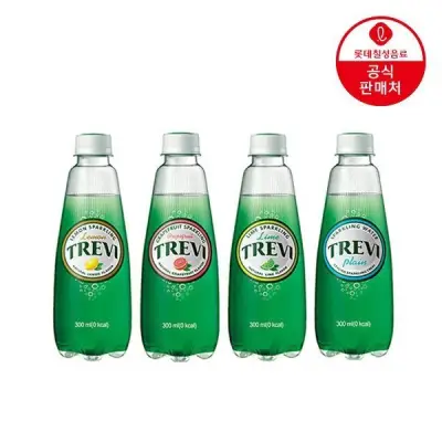 [롯데칠성][딜크릿](본사직영) 트레비 탄산수 4종 300ml 40펫 (라임/자몽/레몬/플레인)