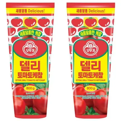 [오뚜기] 델리 토마토 케찹, 800g, 2개 - 케첩