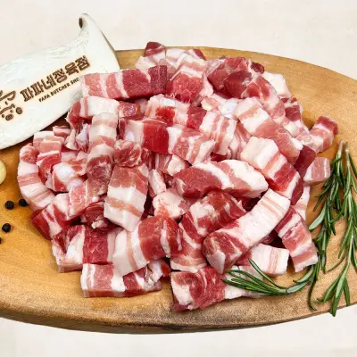 [한입] 삼겹살, 500g, 4개