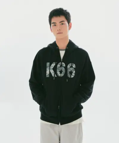 [스파오] (SPAO) [개구리 중사 케로로] 후드 집업(Black)_SPMZG4TU01