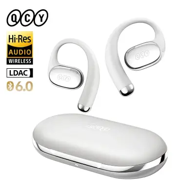 [QCY] Crossky R70 오픈 이어 무선 헤드폰 LDAC OWS 이어폰으로 고해상도 저음 부스트 Bluetooth 6.0 이어훅 스포츠 이어버드 52시간