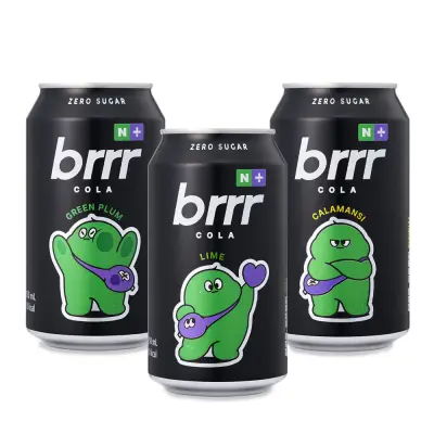 (체험딜)부르르 제로콜라 매실 깔라만시 라임 350ml X 각 2캔 (총 6캔)
