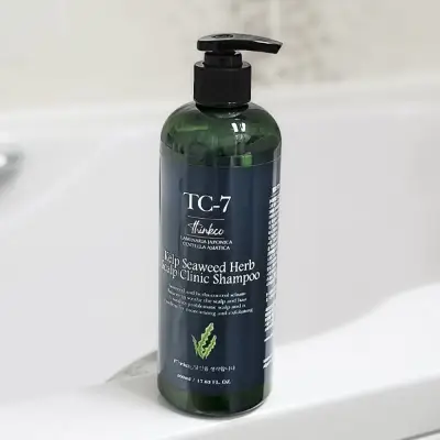 [체험특가] 띵코 TC-7 다시마 두피 클리닉 샴푸 500ml, 지성 두피 각질 피지 케어 쿨링 허브