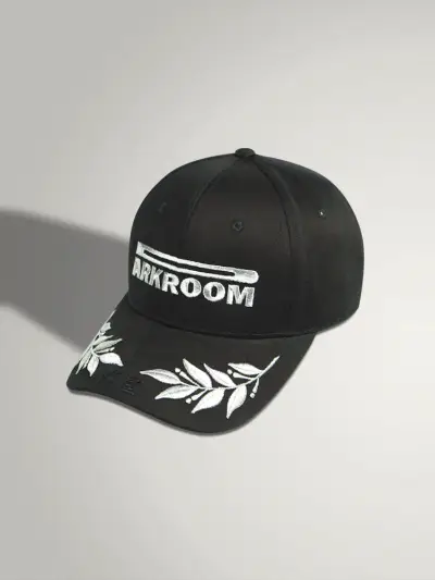 '1ST' BASEBALL CAP BK/SILVER