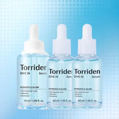 [토리든][NEW] 토리든 다이브인 저분자 히알루론산 세럼 130ml (50ml+40ml+40ml) + (수딩크림 20ml+토너 50ml증정)