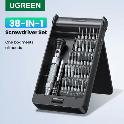 [UGREEN] 정밀 스크루드라이버 세트, 휴대폰 컴퓨터 시계 노트북 안경 PC용, 다기능 분해 도구, 38-in-1