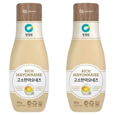 [청정원] 고소한 마요네즈, 300g, 2개
