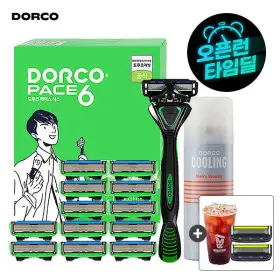 (BEST인기) 도루코 페이스6 면도기 풀세트 2호 +증정(5중면도날2입+메가커피)/총15입/호환가능/BEST인기상품
