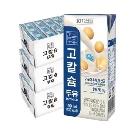 건국유업고칼슘두유 190ml 72팩(3박스)