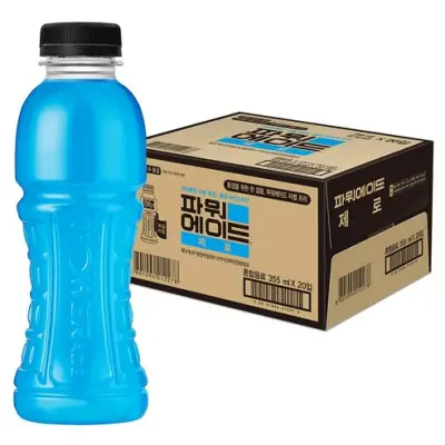 [파워에이드] 제로 무라벨, 355ml, 20개 - 스포츠/이온음료